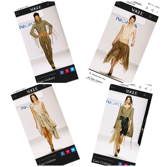 GARY GRAHAM RUNWAY 2002 COLLECTION DISTRESSED TOP - Picture 5 of 6